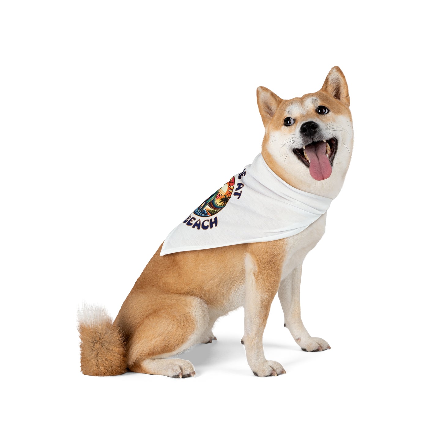 Find Me At The Beach Pet Bandana