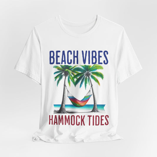 Beach Vibes Hammock Tides - Bella+Canvas Short Sleeve Tee