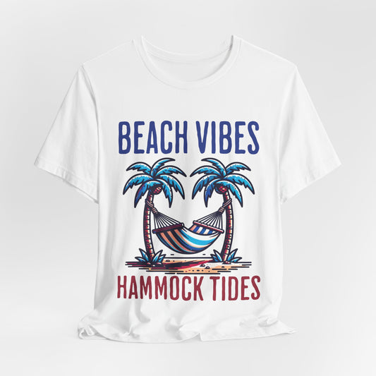 Beach Vibes Hammock Tides 2 - Bella+Canvas Jersey Short Sleeve Tee