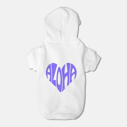 Aloha Heart - Pet Hoodie -  Small Breed