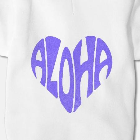 Aloha Heart - Pet Hoodie -  Small Breed